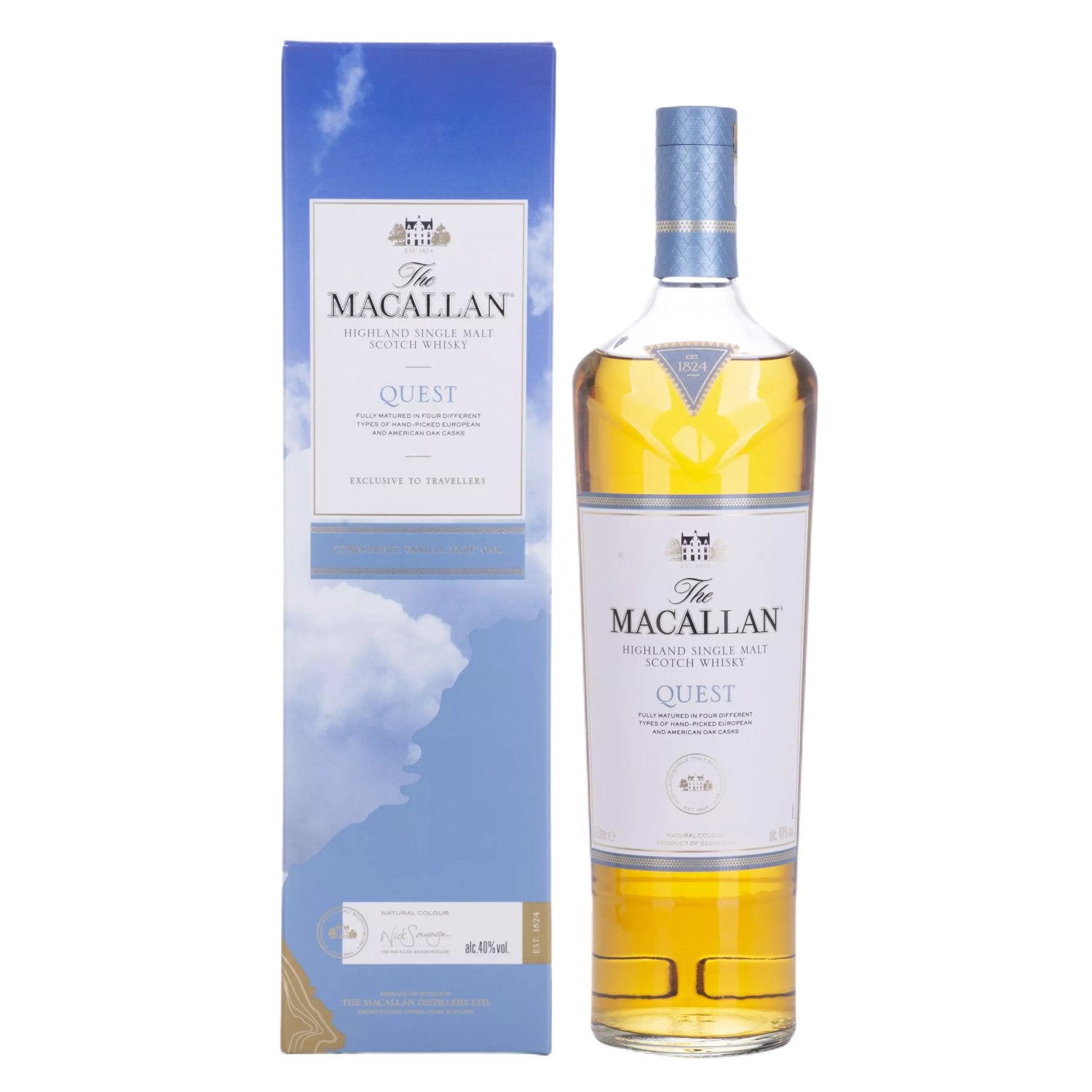 The Macallan QUEST Highland Single Malt 40% Vol. 1l en coffret cadeau