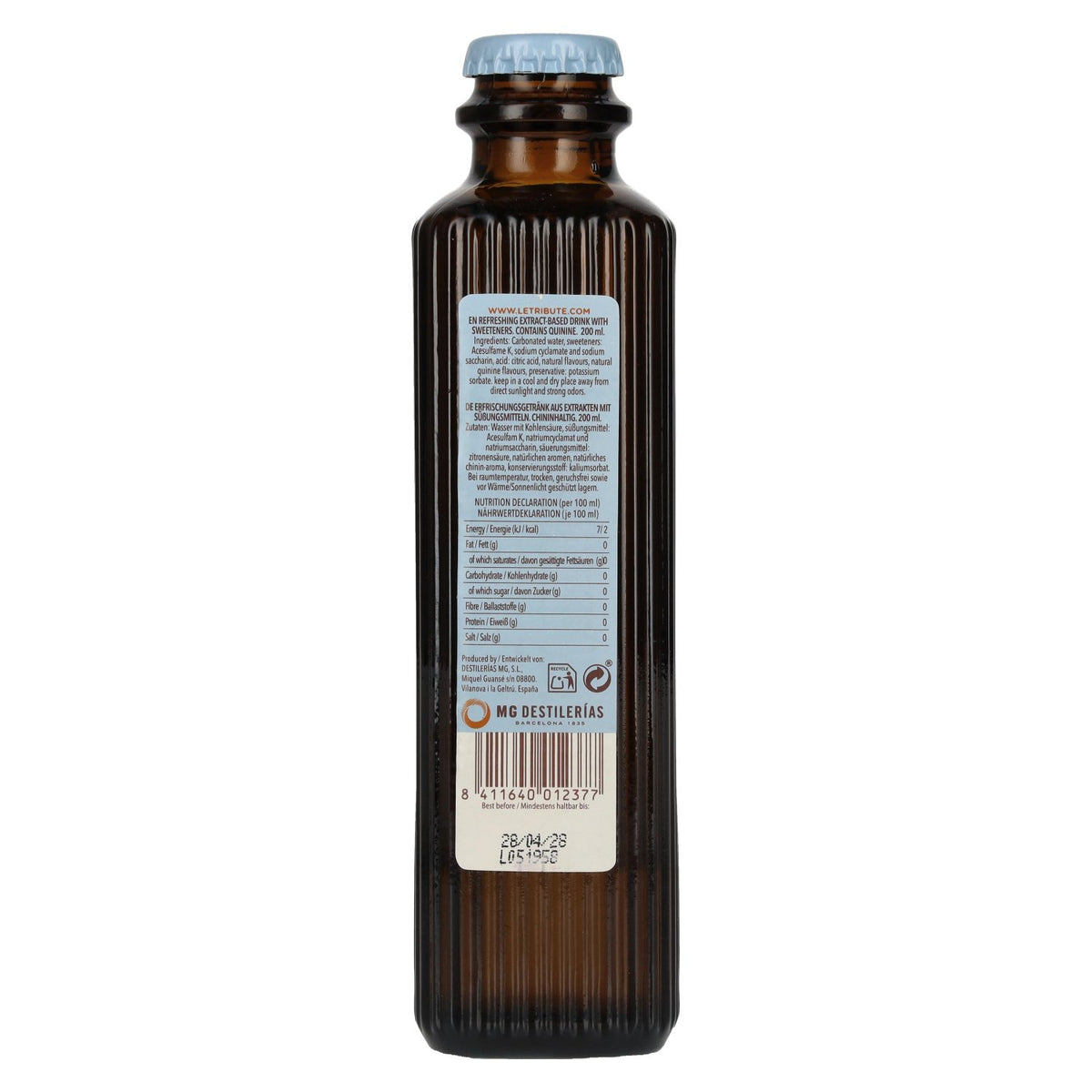 Le Tribute Tonic Water Zero 24 x 0.2 l