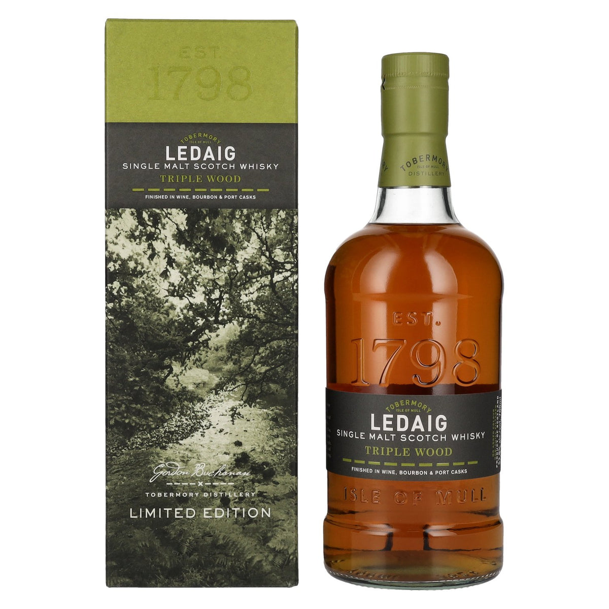 Ledaig Triple Wood Single Malt Scotch Whisky Limited Edition 53,8% Vol. 0,7l in gift box