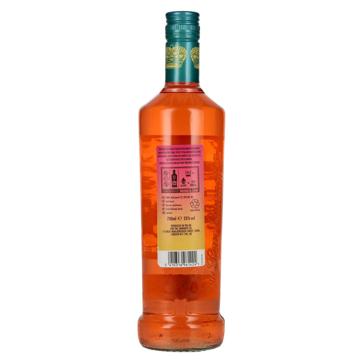 Smirnoff Vodka MIAMI PEACH Spirit Drink 35% Vol. 0,7l