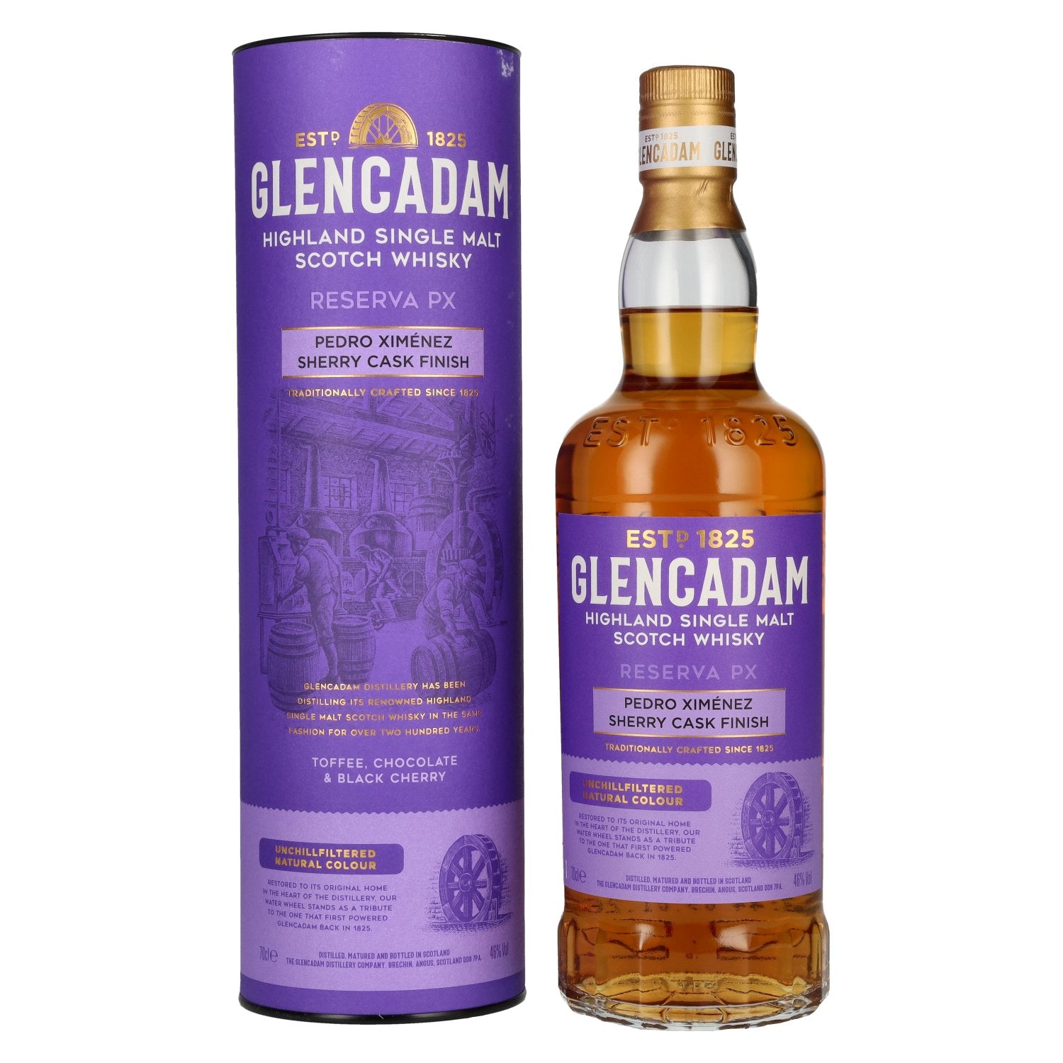 Glencadam RESERVA PX Sherry Cask Finish 46% Vol. 0,7l in Geschenkbox