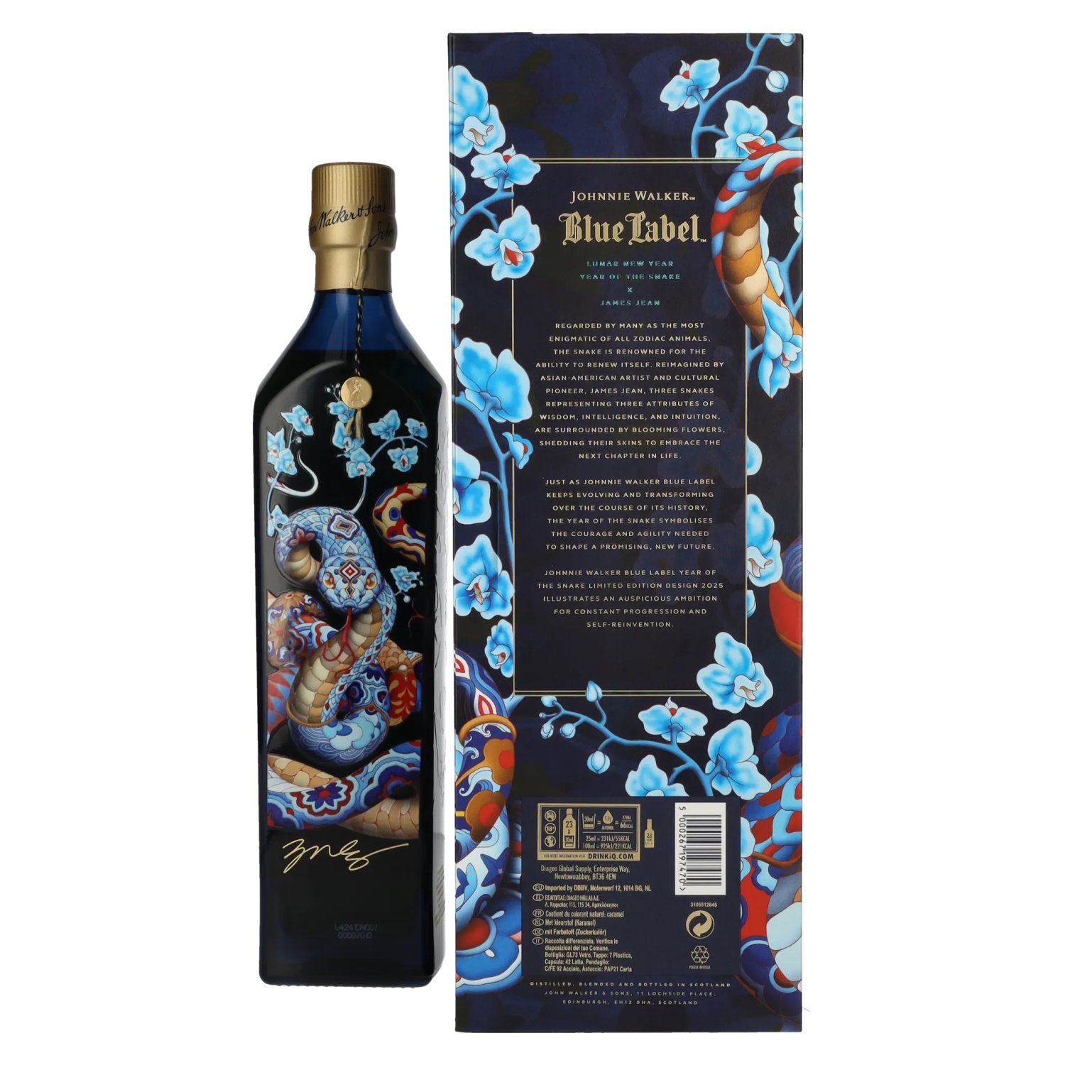 Johnnie Walker Blue Label YEAR OF THE SNAKE 2025 40% Vol. 0,7l in Geschenkbox