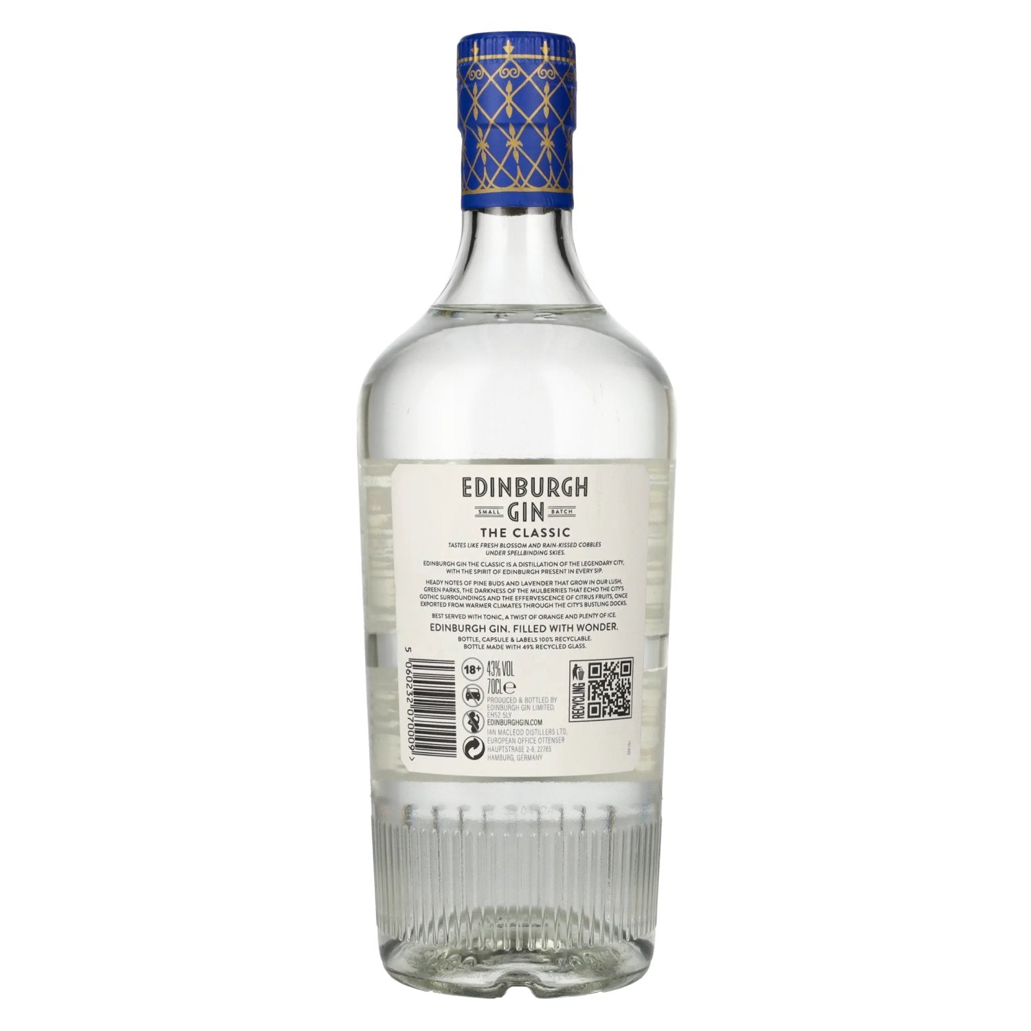 Edinburgh CLASSIC Small Batch Distilled Gin 43% Vol. 0,7l