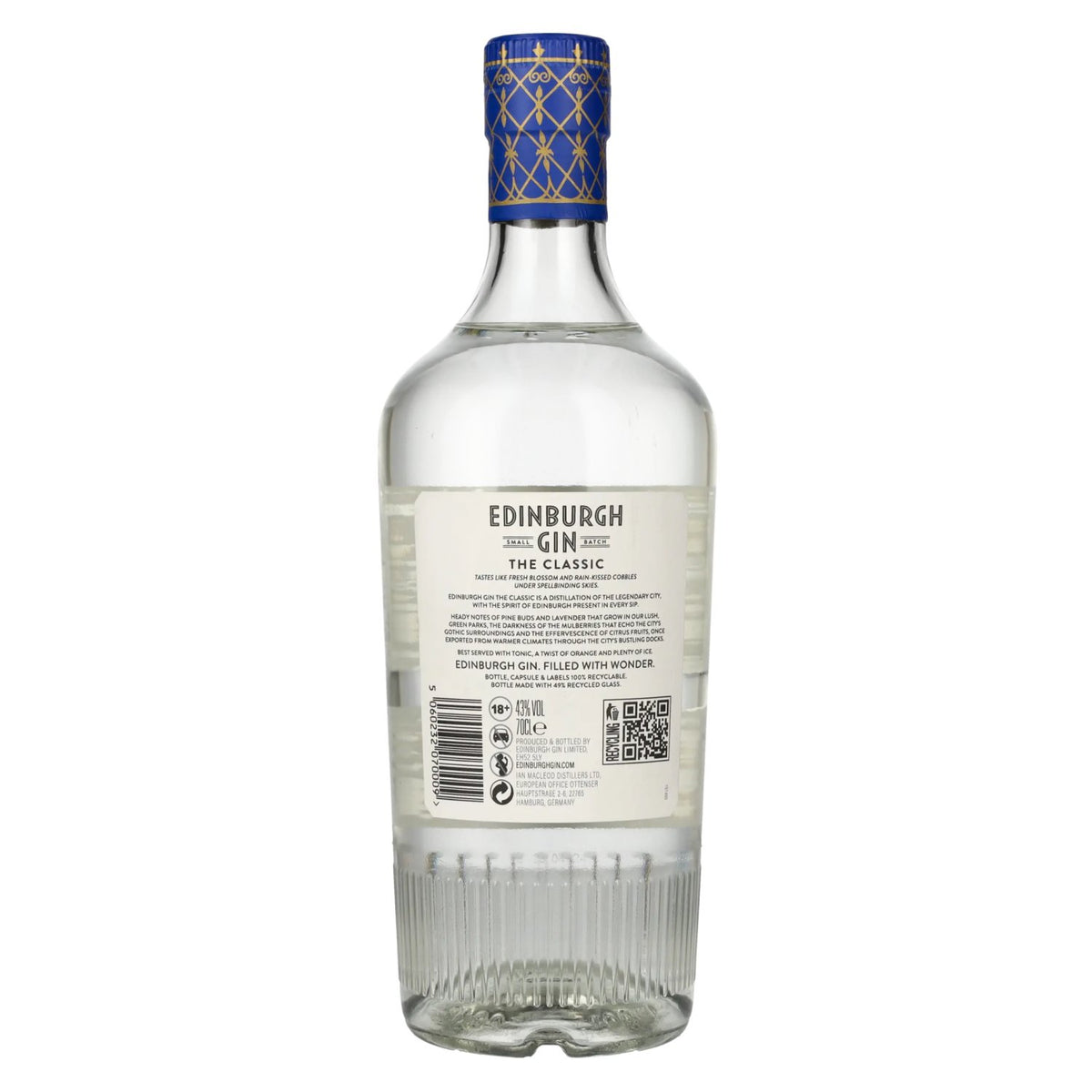 Edinburgh CLASSIC Small Batch Distilled Gin 43% Vol. 0,7l
