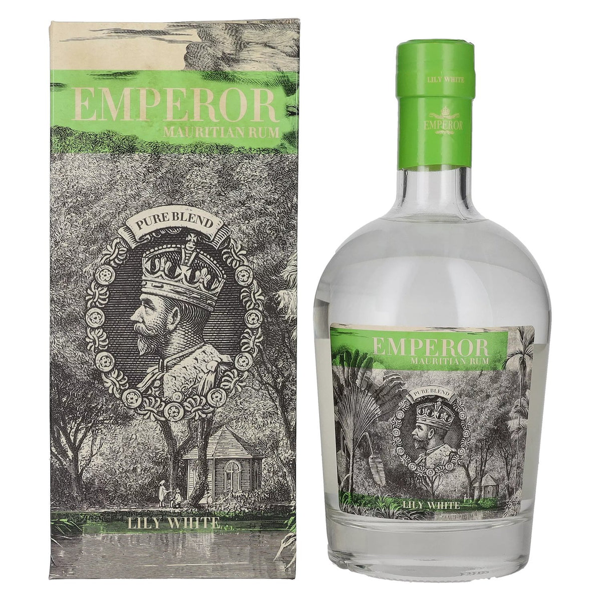 Emperor Mauritian Rum LILY WHITE 42% Vol. 0,7l in gift box