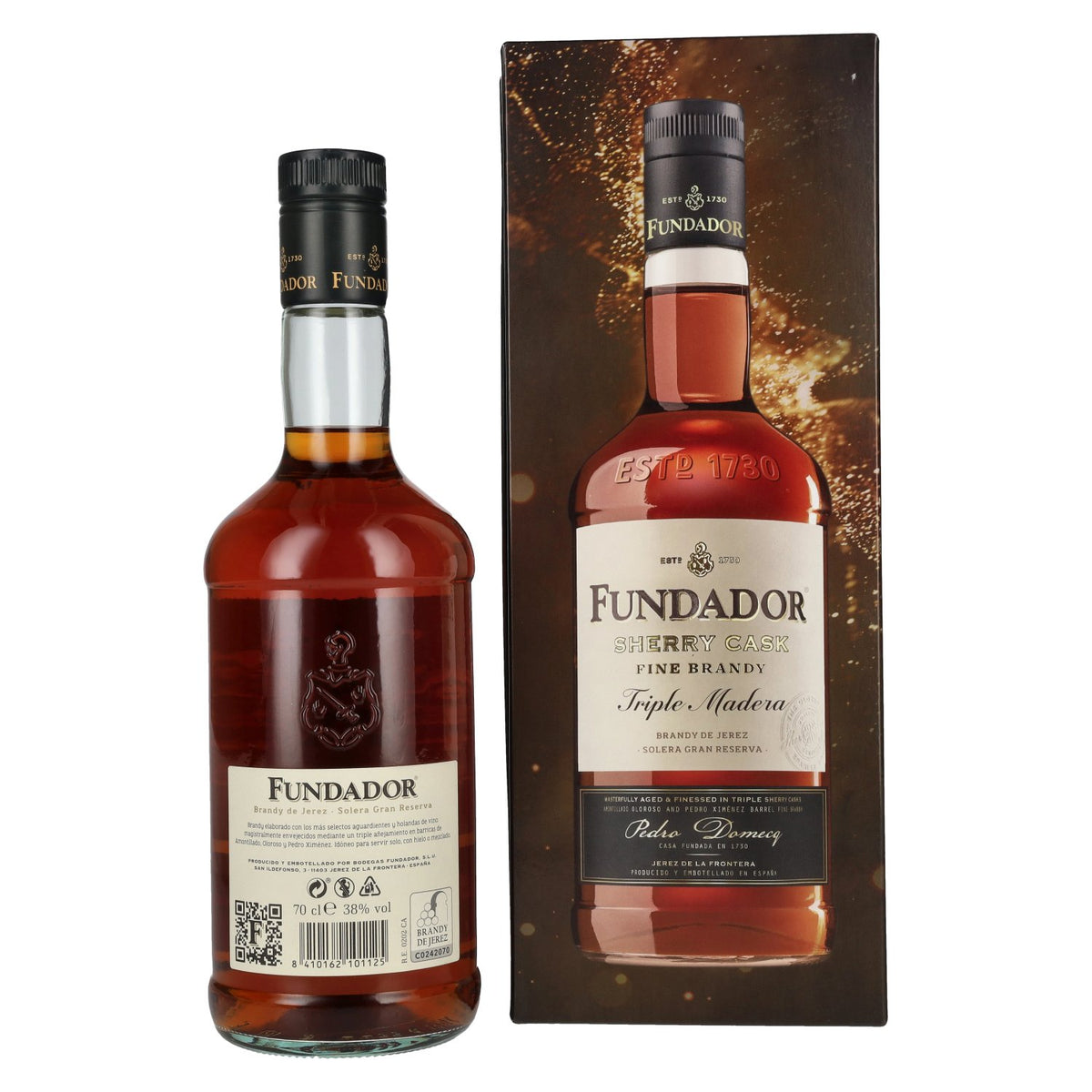 Fundador Triple Madera Sherry Casks Brandy de Jerez 38% Vol. 0,7l in Geschenkbox