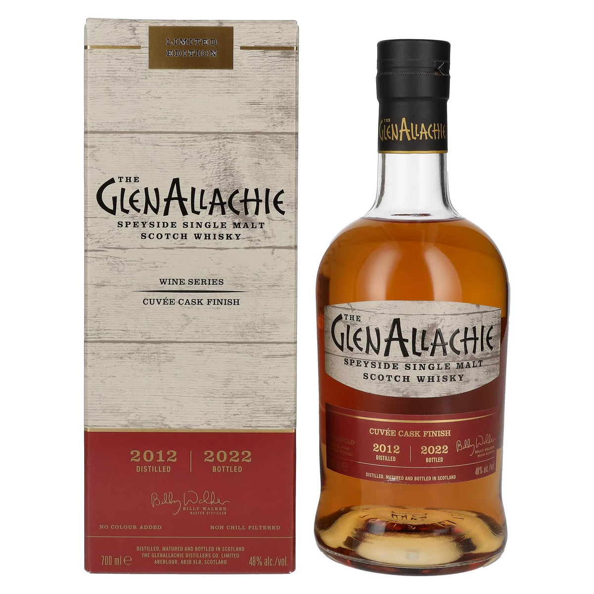 The GlenAllachie WINE SERIES Cuvée Cask Finish 2012 48% vol. 0,7l en coffret cadeau