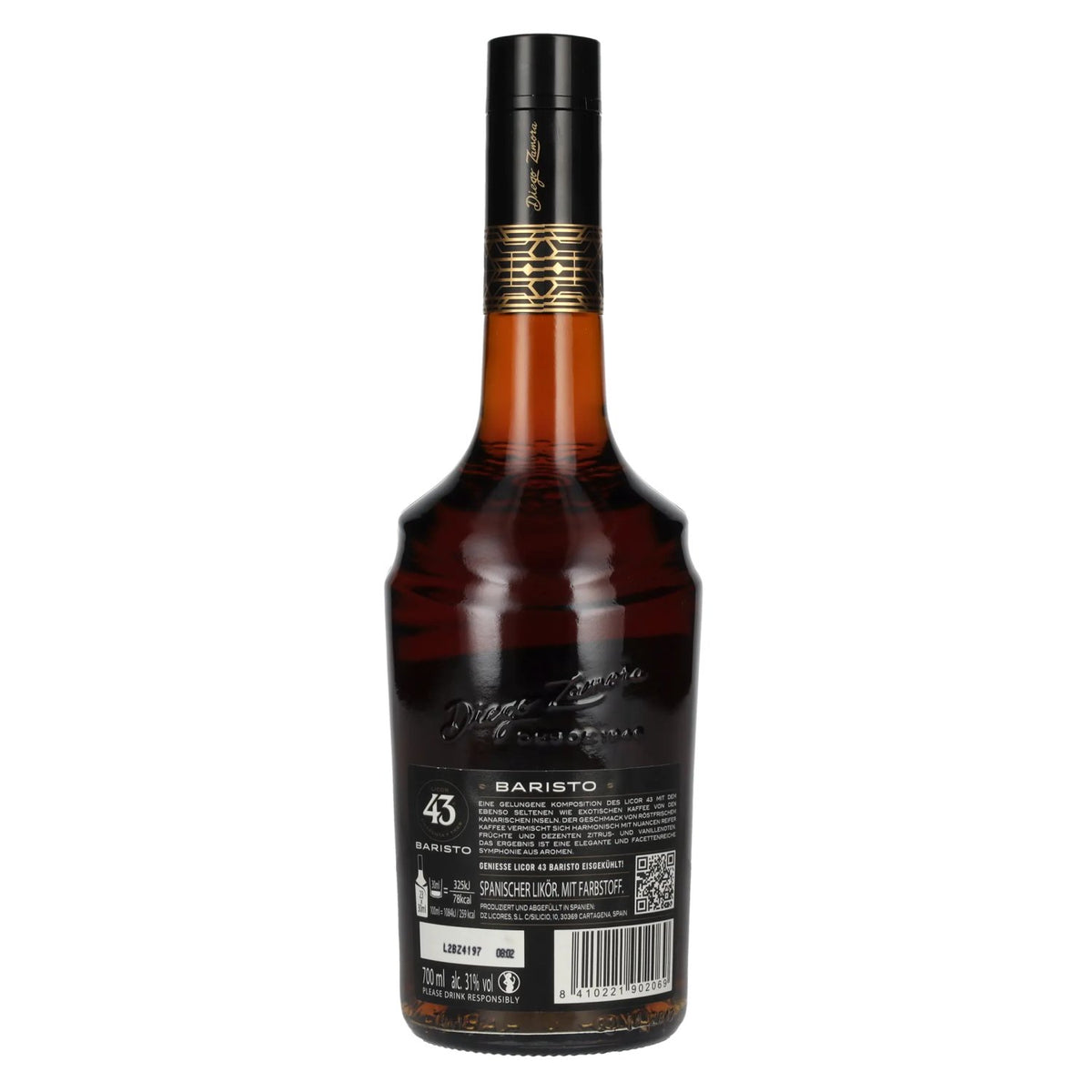 Licor 43 CUARENTA Y TRES BARISTO 31% Vol. 0,7l