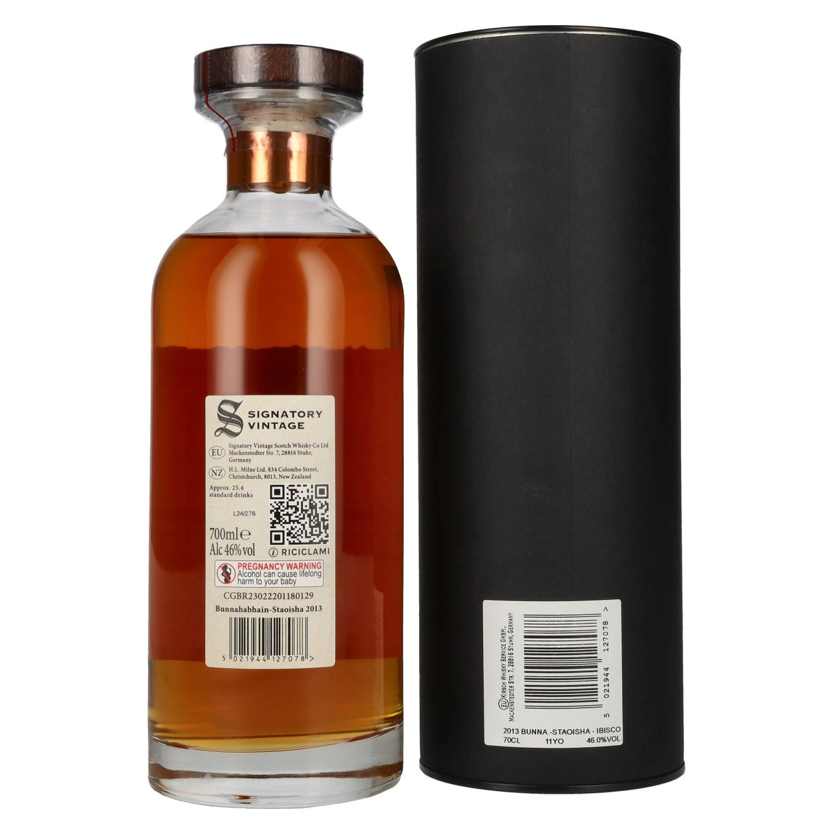 Signatory Vintage Bunnahabhain 11 Years Old Staoisha The Decanter Collection 2013 46% Vol. 0,7l in Geschenkbox