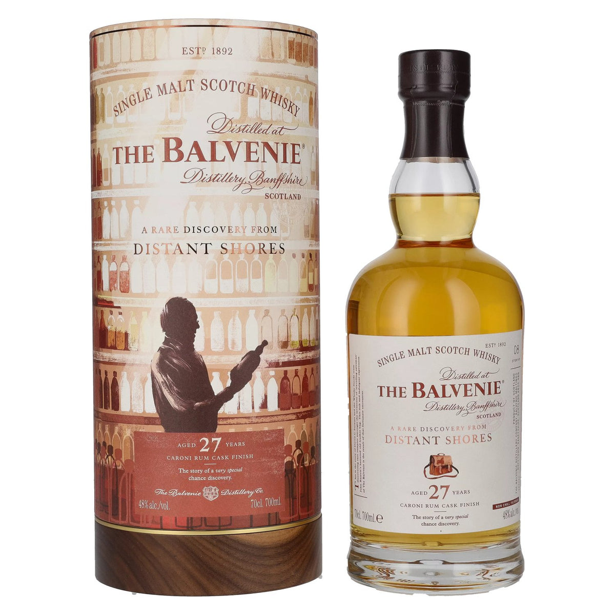 The Balvenie STORIES 27 Years Old A Rare Discovery from Distant Shores 48% Vol. 0,7l in gift box