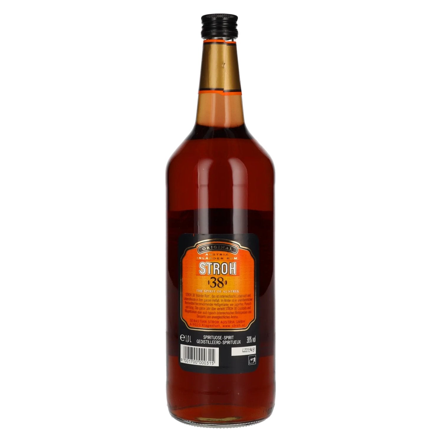 Stroh Original Austria Inländer Rum 38% Vol. 1l