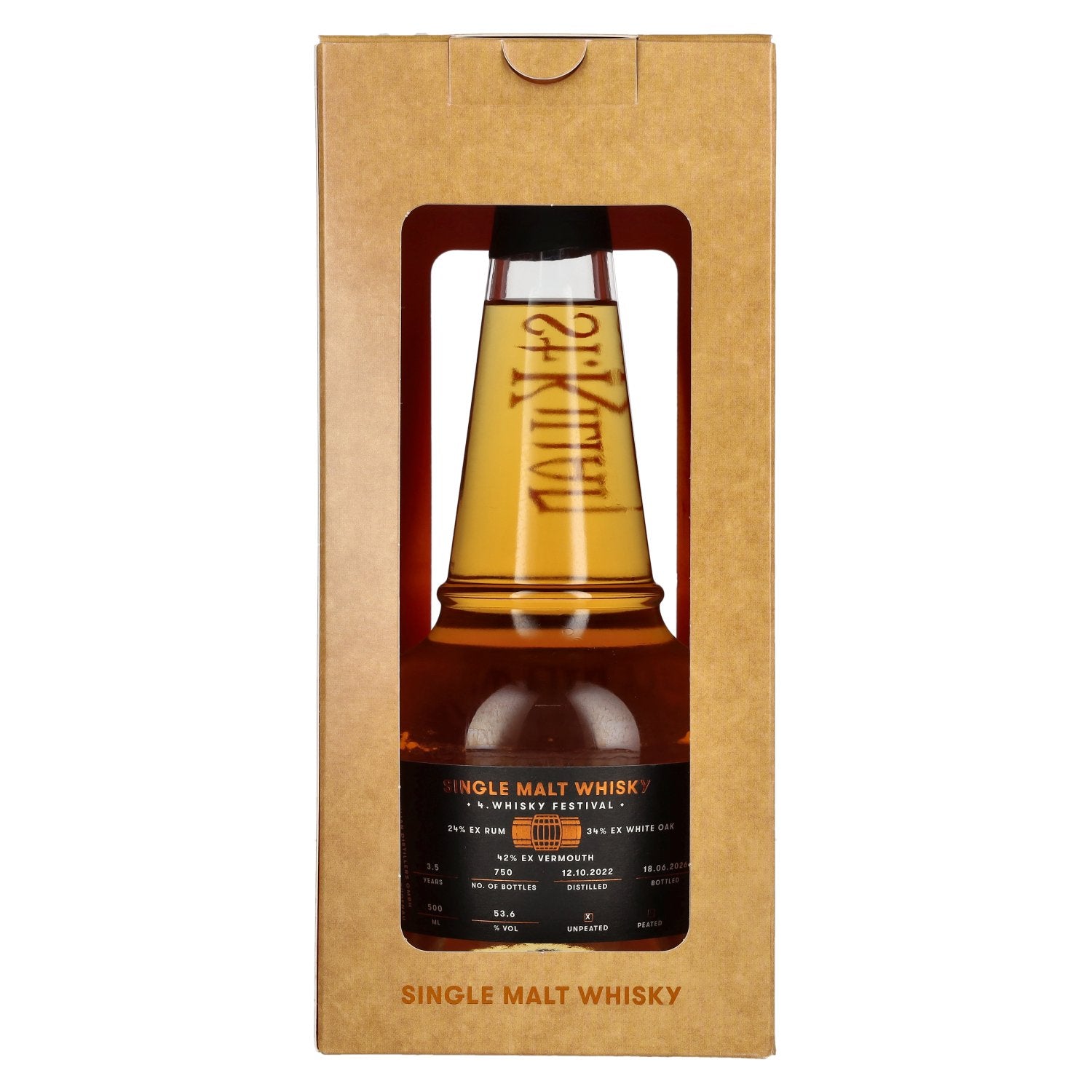 St. Kilian FESTIVAL EDITION Distillers Choice Unpeated Single Malt Whisky 53,6% Vol. 0,5l in Geschenkbox