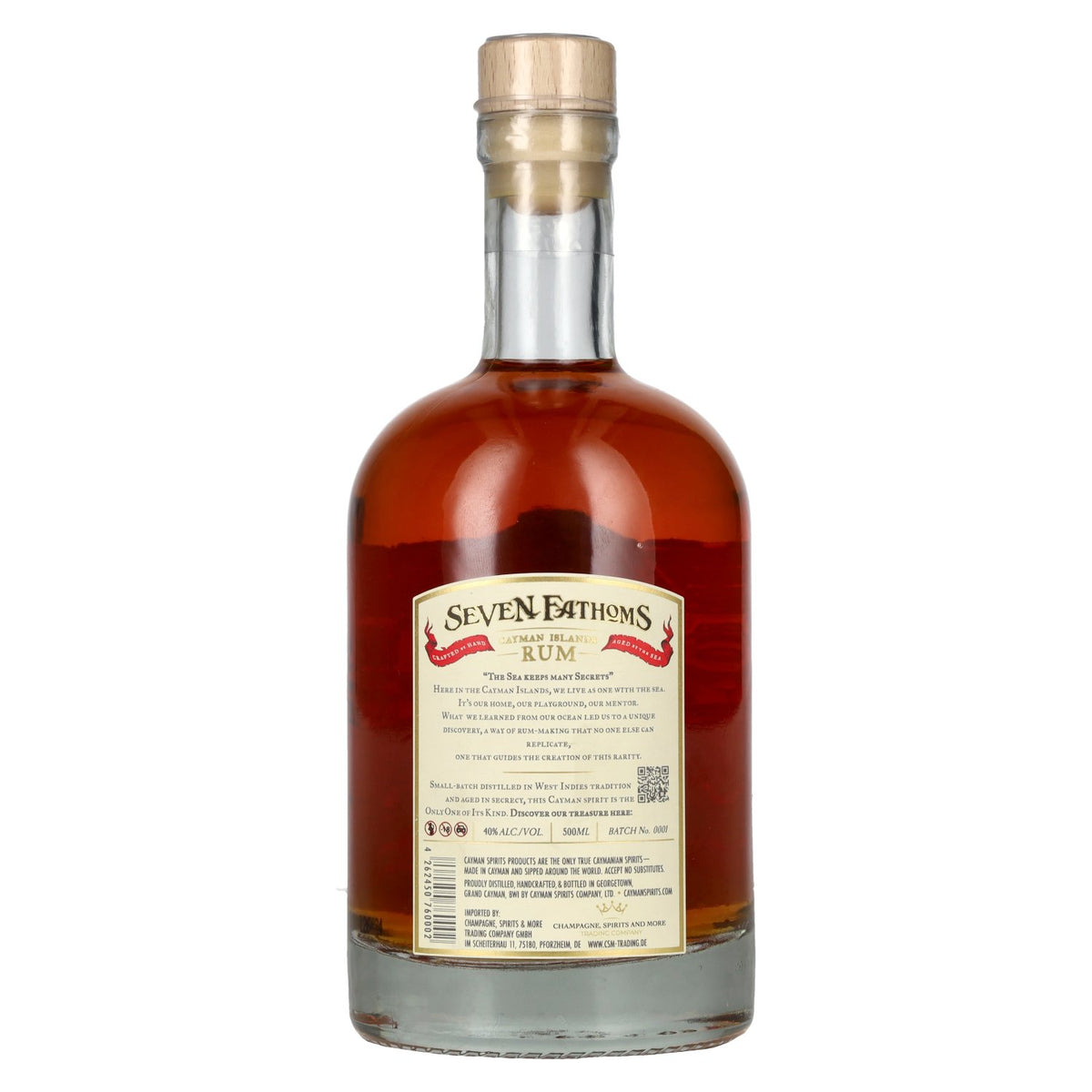 Seven Fathoms Cayman Islands Rum 40% Vol. 0,5l