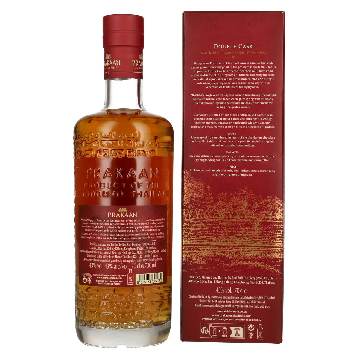 Prakaan TRIBURA SERIES Single Malt Whisky DOUBLE CASK 43% vol. 0.7 l in a gift box