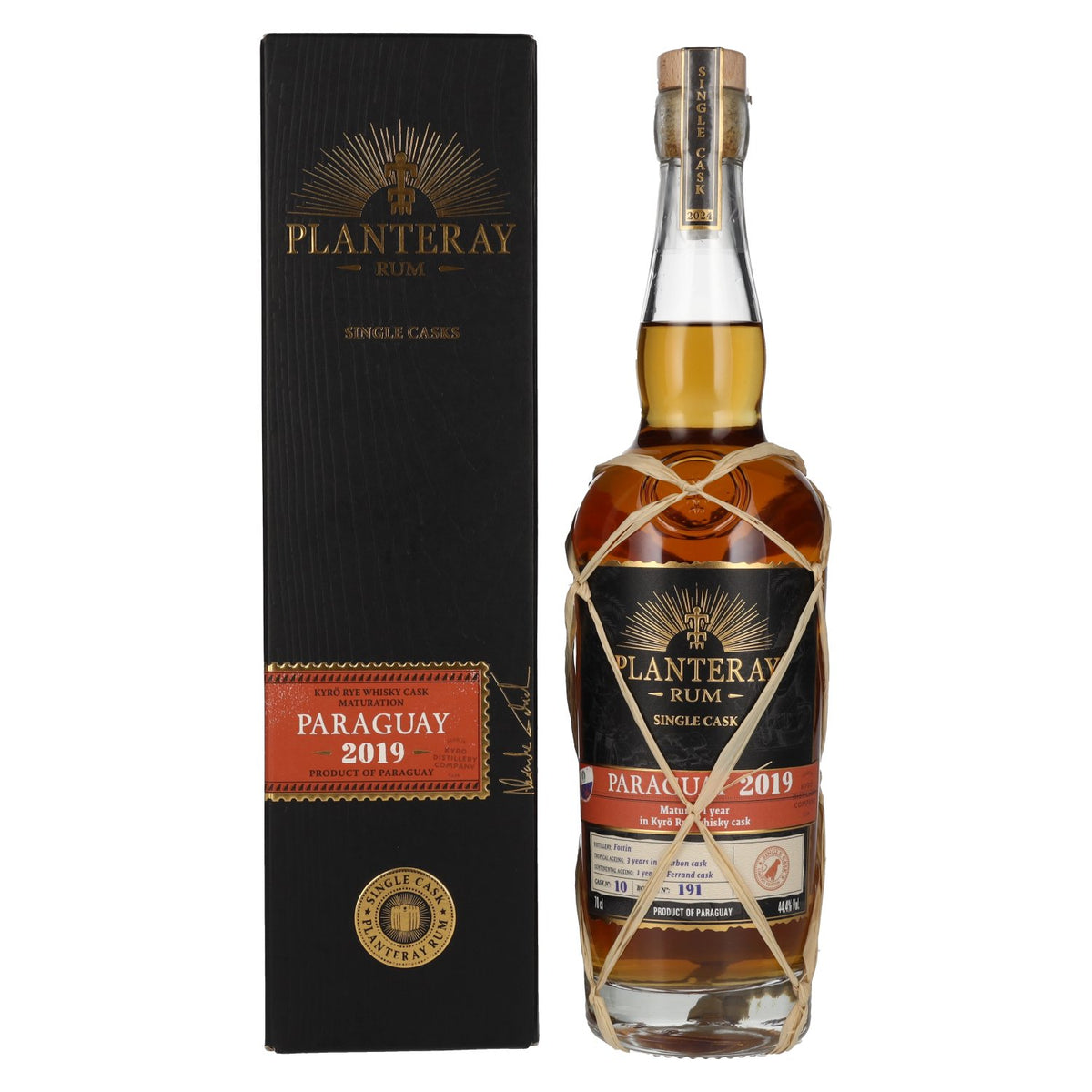 Planteray Rum PARAGUAY Kyrö Rye Cask Finish 2019 44,4% Vol. 0,7l in gift box