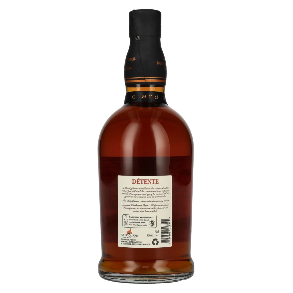 Foursquare 10 ans DÉTENTE Rhum single blended 51 % vol. 0,7 l