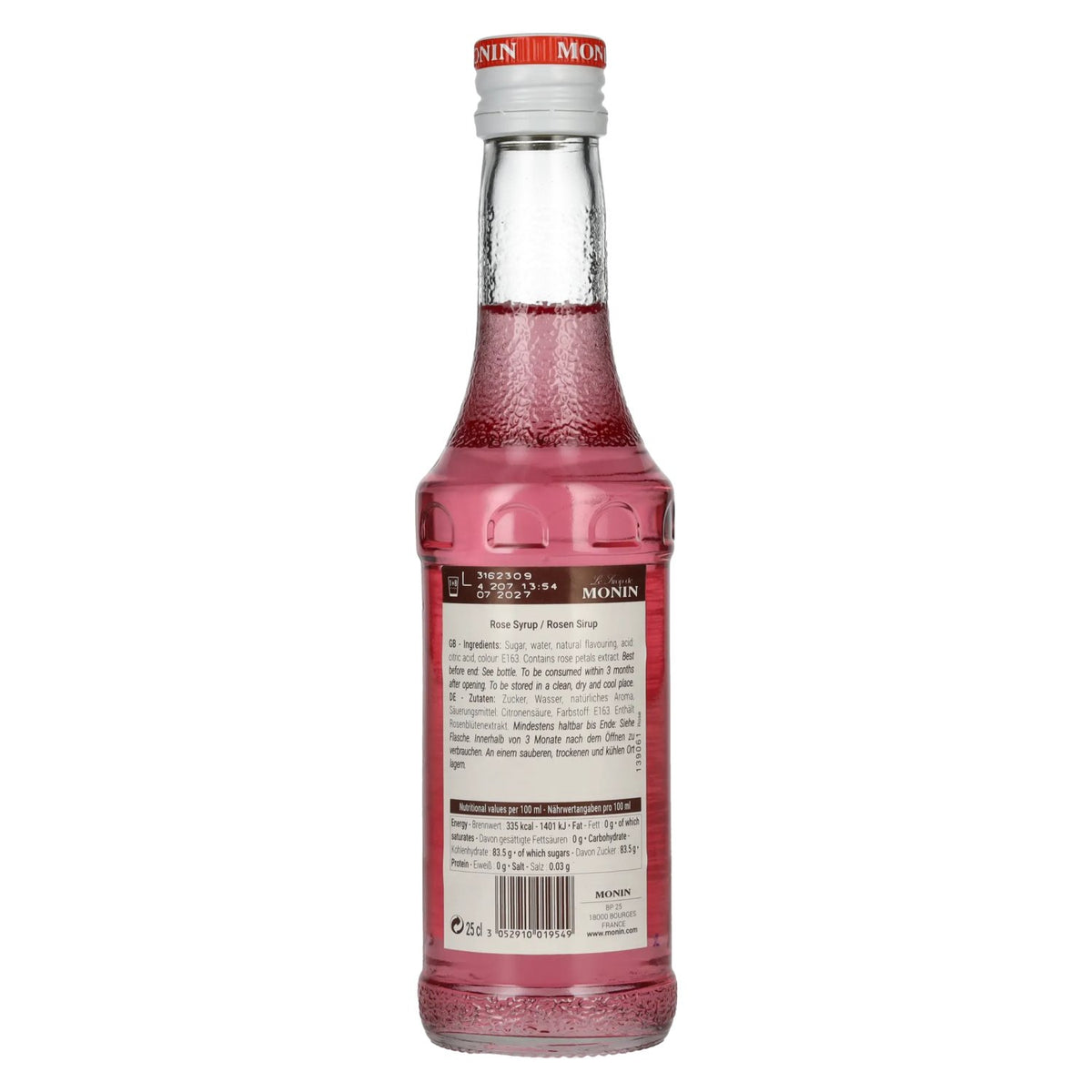 Le Sirop de Monin ROSE 0,25l