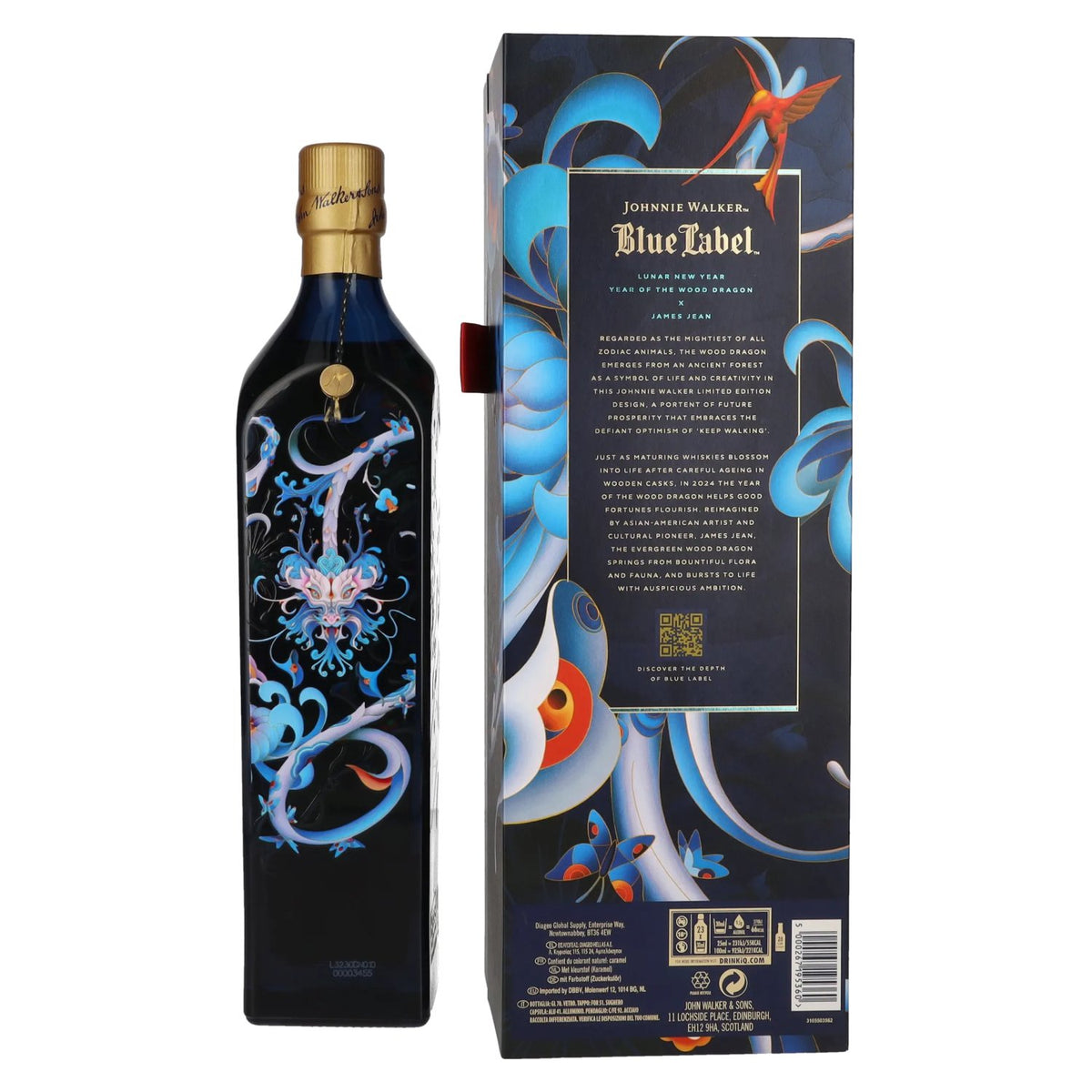 Johnnie Walker Blue Label James Jean YEAR OF THE WOOD DRAGON 2024 40% Vol. 0,7l in Geschenkbox