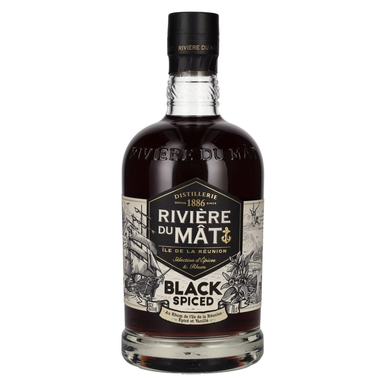Rivière du Mât Black Spiced 35% vol. 0,7l