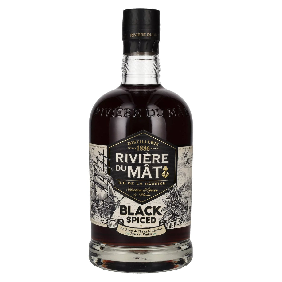 Rivière du Mât Black Spiced 35% vol. 0,7l