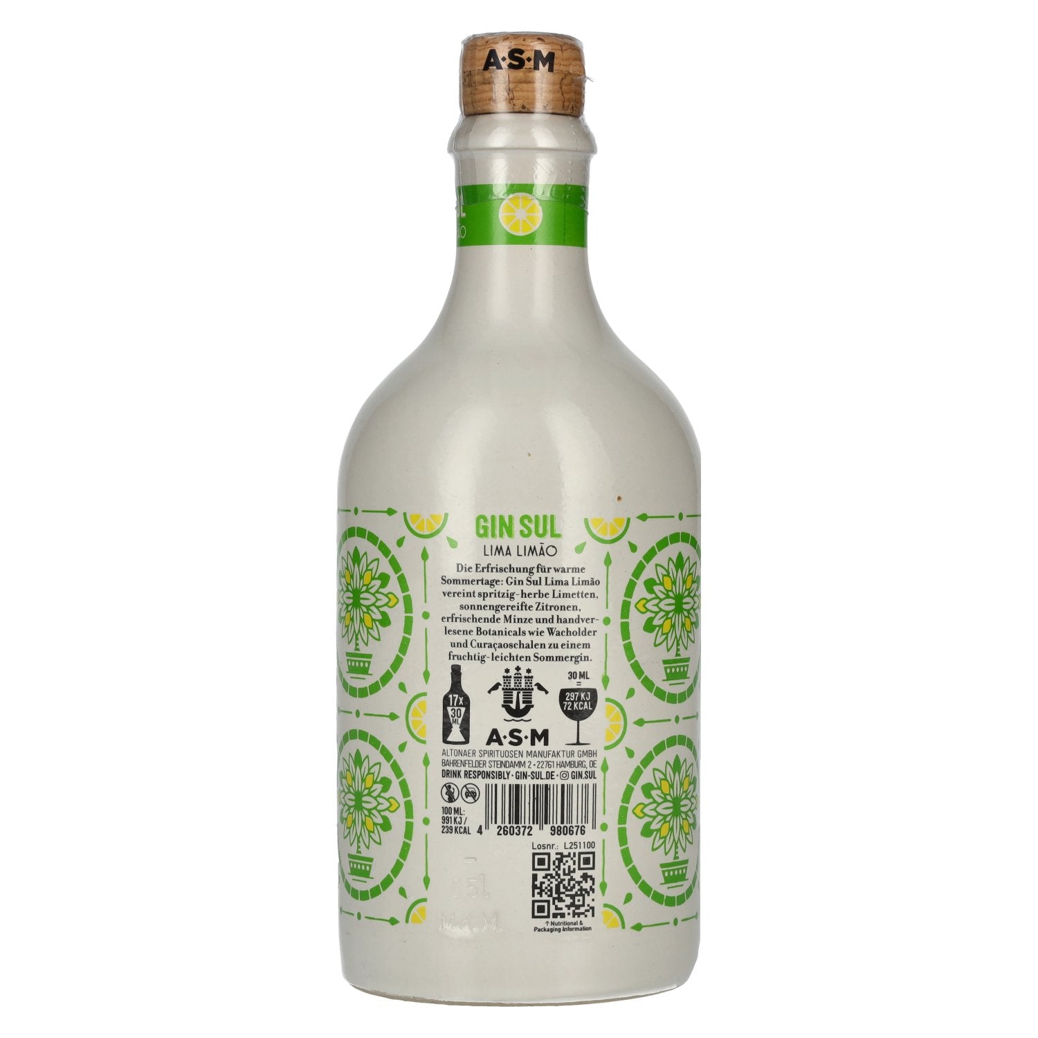 Gin Sul Lima Limão Limes & Lemons 43% Vol. 0,5l