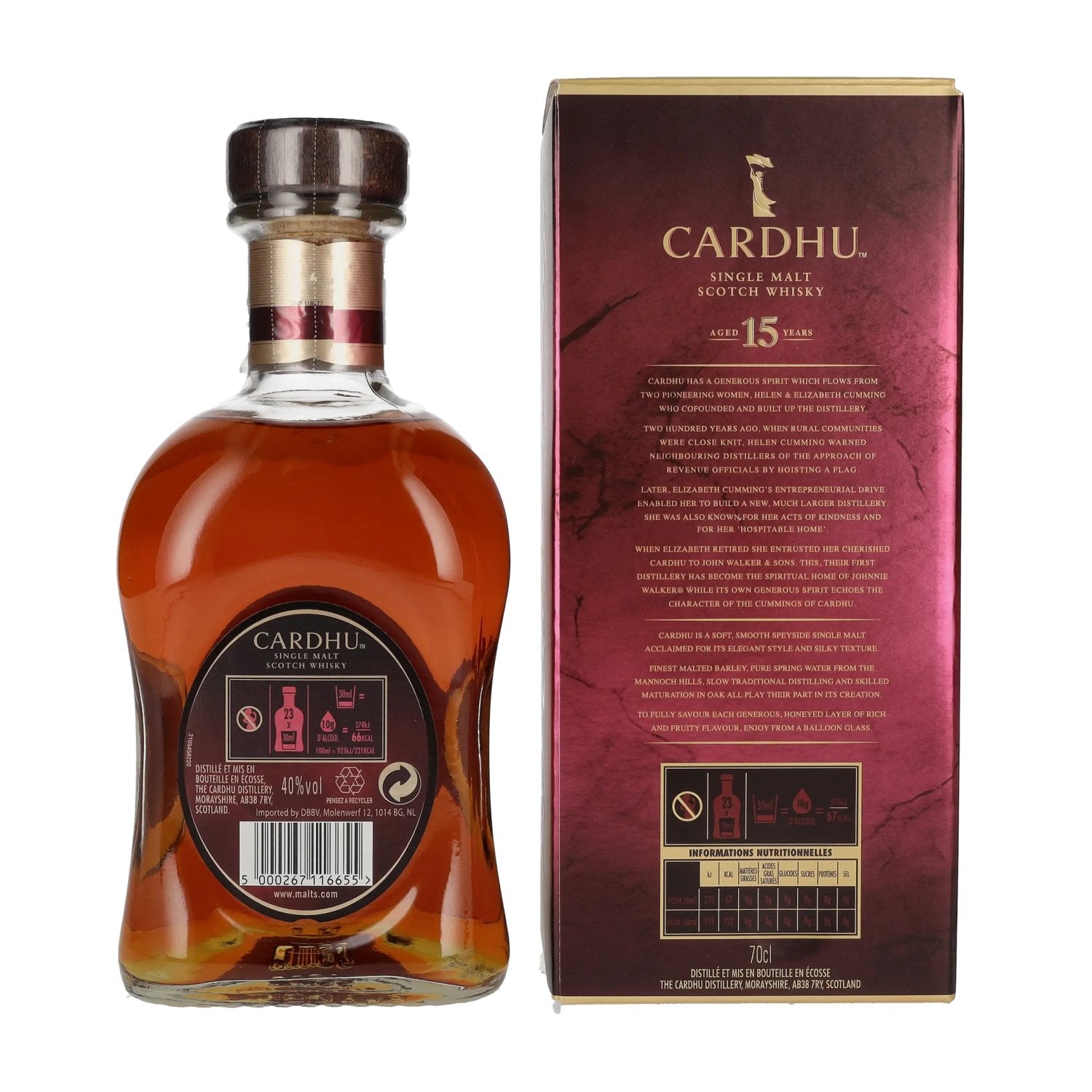 Cardhu 15 Years Old Single Malt Scotch Whisky 40% Vol. 0,7l in Geschenkbox