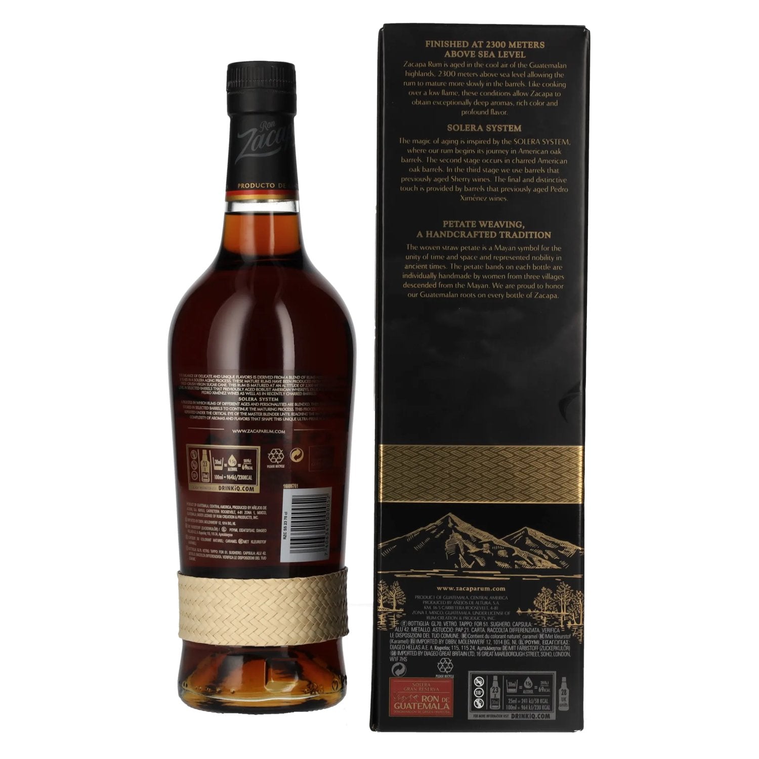 Ron Zacapa Centenario SOLERA Gran Reserva 40% vol. 0,7l en boîte cadeau