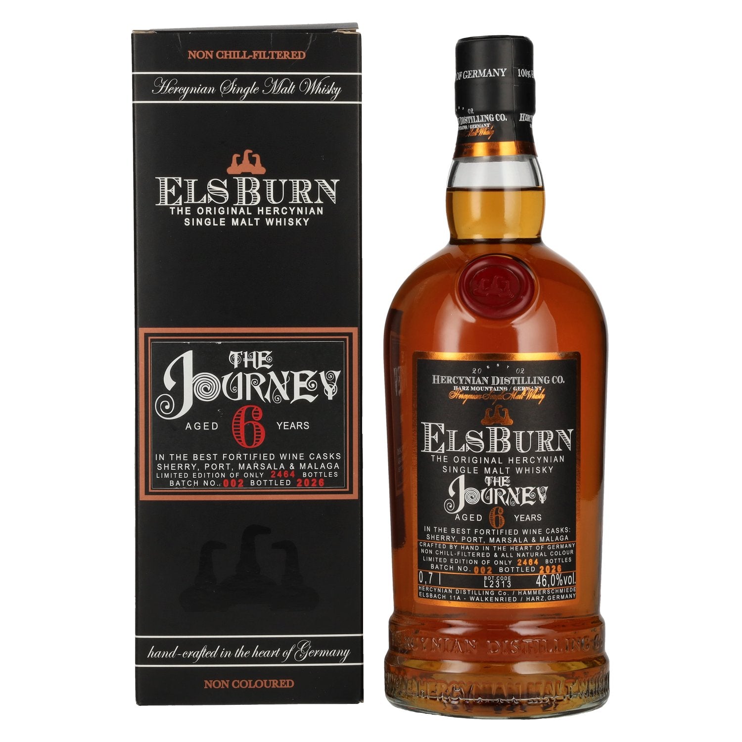 Elsburn 6 Years Old THE JOURNEY Single Malt Batch No. 002 2026 46% Vol. 0,7l in Geschenkbox