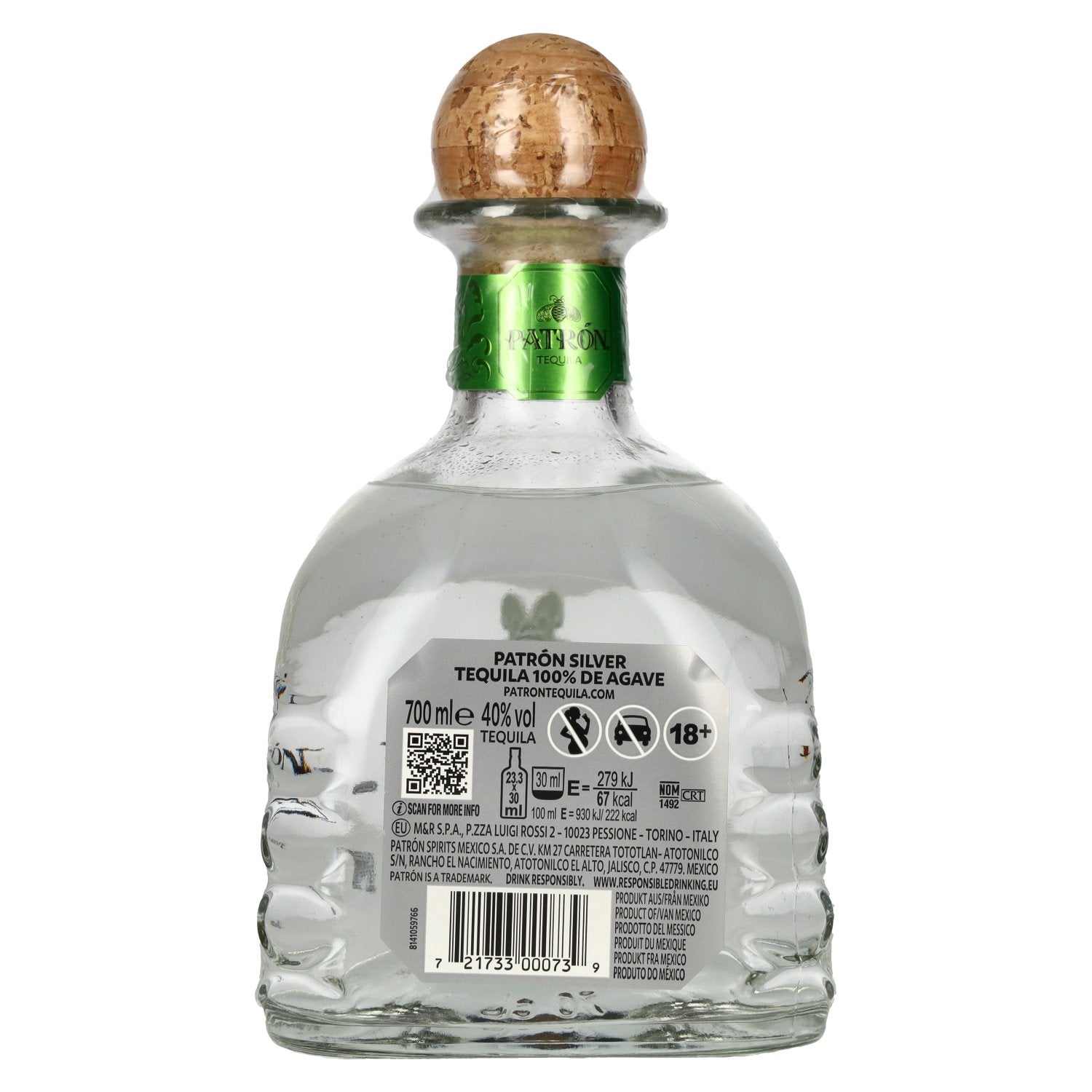 Patrón Silver Tequila 40% vol. 0.7l