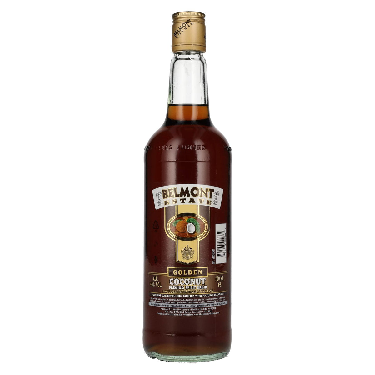 Belmont Estate GOLDEN COCONUT Premium Spirit Drink 40% Vol. 0,7l