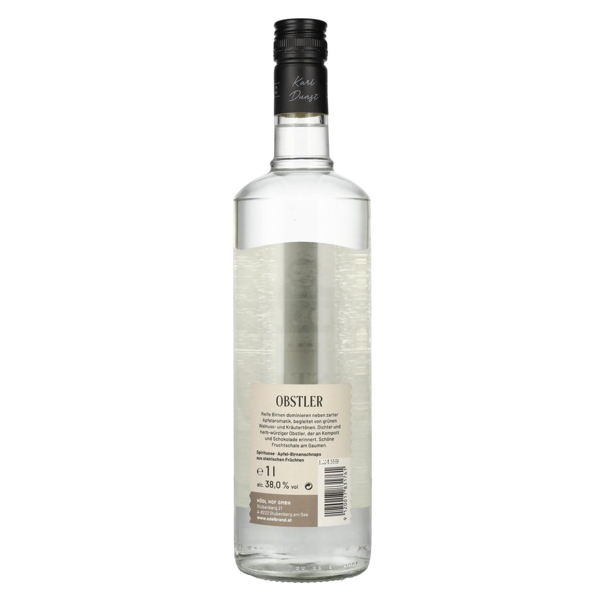 Hödl Hof OBSTLER eau-de-vie de pomme et de poire 38% vol. 1l