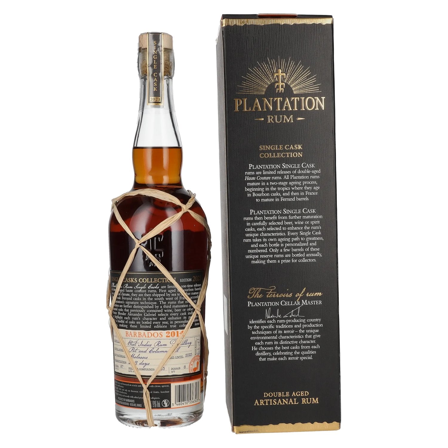 Plantation Rum BARBADOS 2014 Riversaltes Finish by delicando 2023 47,9% vol. 0,7l en boîte cadeau
