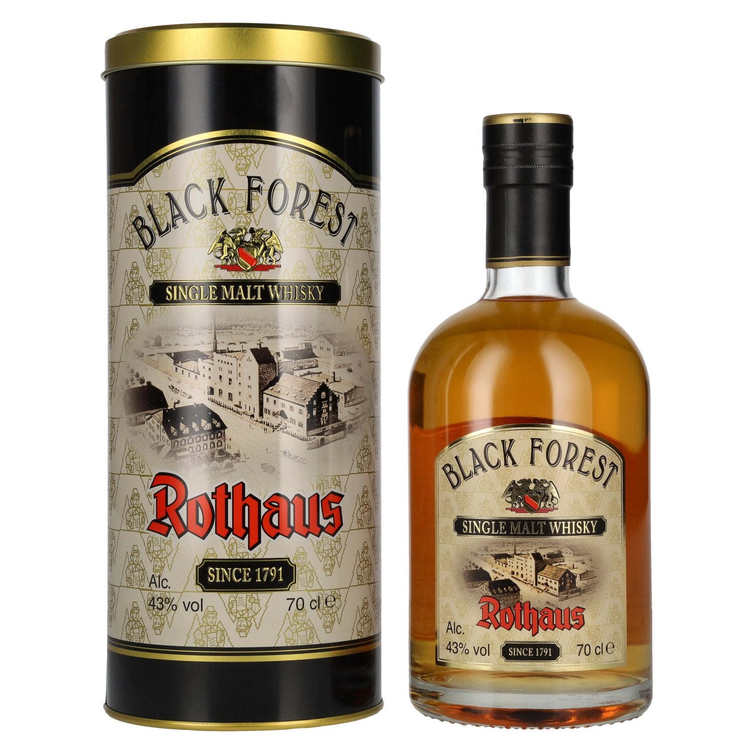 Black Forest Rothaus Single Malt Whisky Edition No. 15 43% Vol. 0,7l in Tinbox