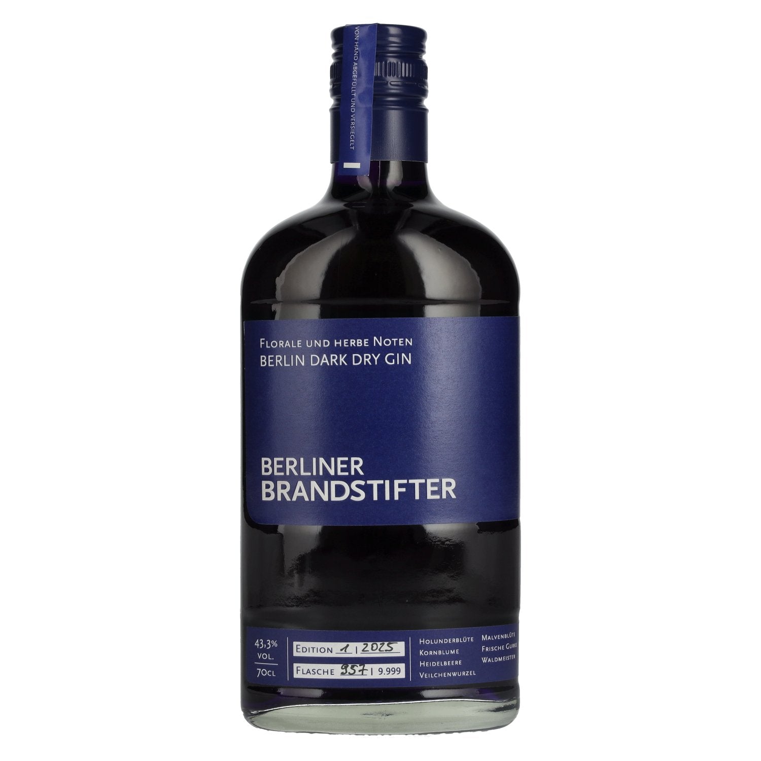 Berliner Brandstifter Berlin DARK Dry Gin Edition 1. 2025 43,3% vol. 0,7l