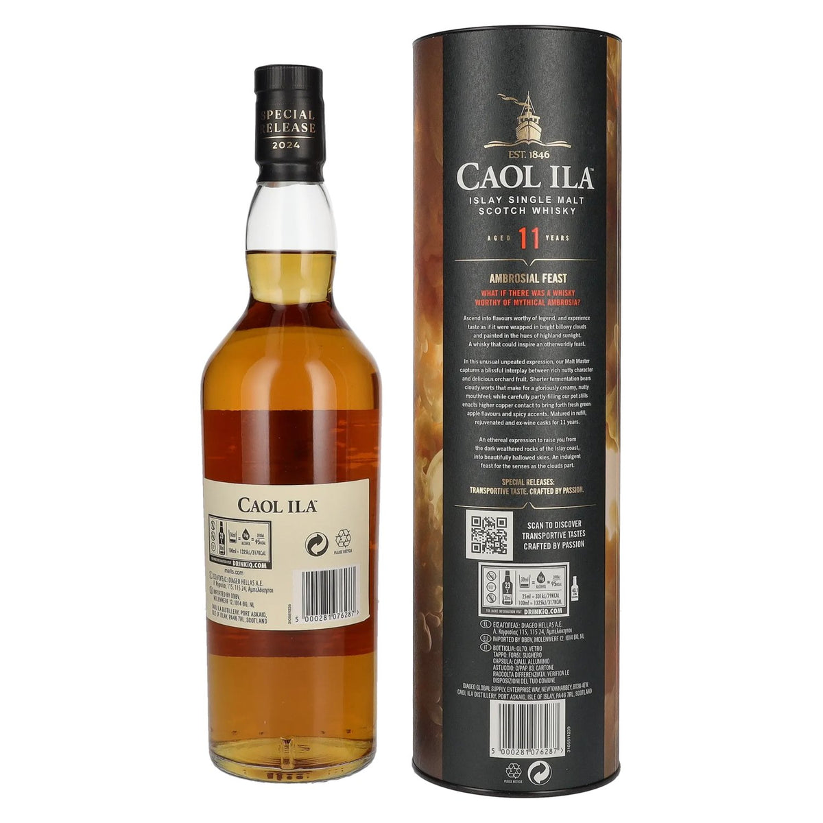Caol Ila 11 Years Old Ambrosial Feast Single Malt Special Release 2024 57,3% Vol. 0,7l en coffret cadeau