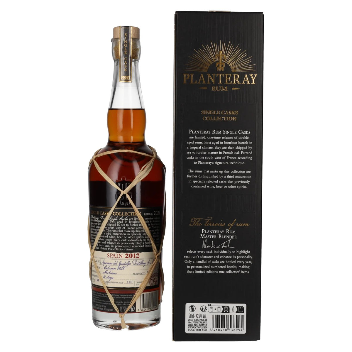 Planteray Rum SPAIN Single Cask PX Cask Finish 2012 42,7% Vol. 0,7l in Geschenkbox