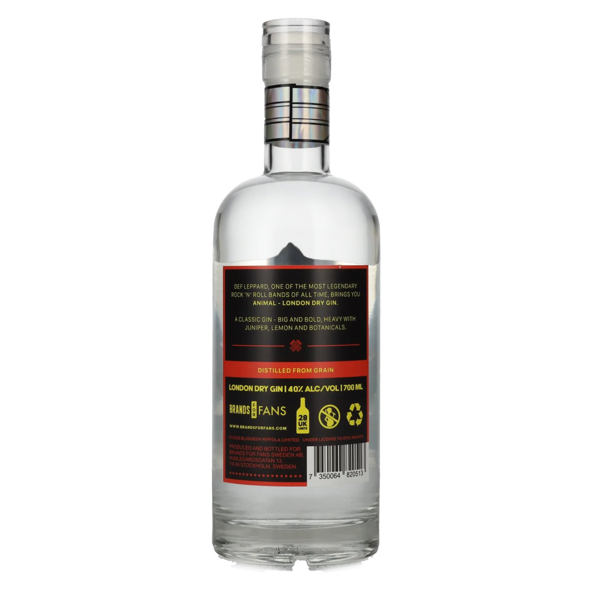 Def Leppard ANIMAL London Dry Gin 40% vol. 0,7l
