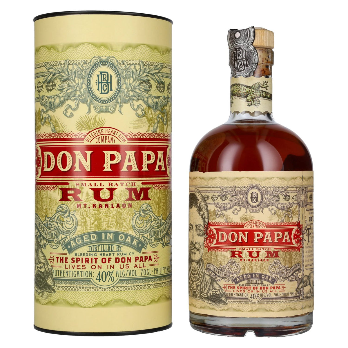 Don Papa 7 Years Old Small Batch Rum - Old Edition 40% Vol. 0,7l in gift box