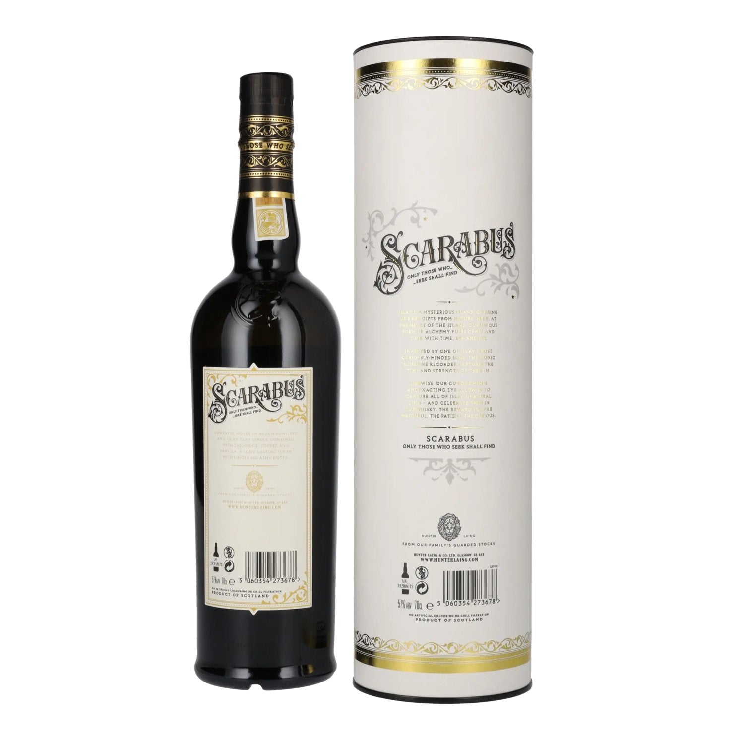 Hunter Laing SCARABUS Islay Single Malt BATCH STRENGTH 57% Vol. 0,7l in gift box