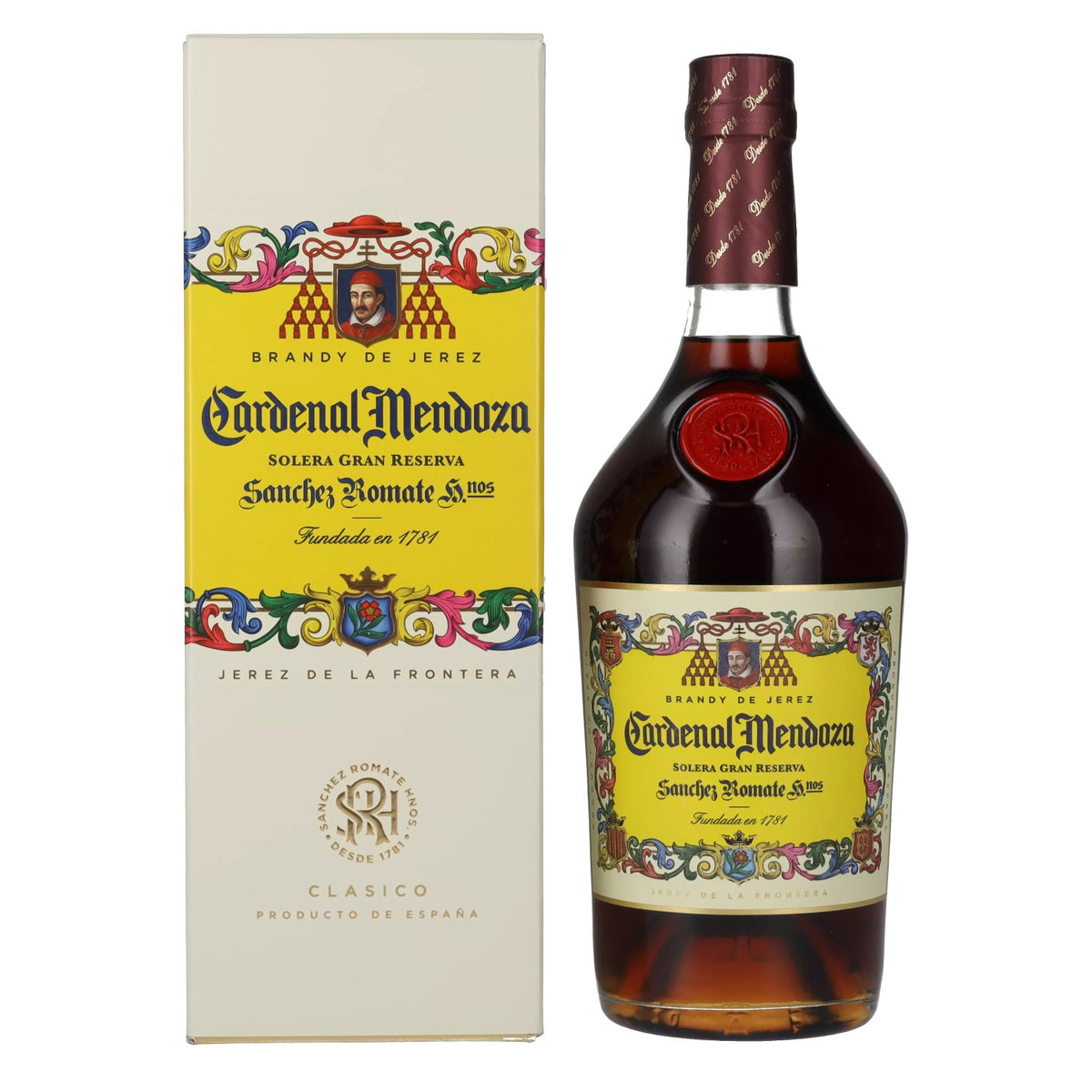 Cardenal Mendoza Brandy de Jerez 40% vol. 0,7l en coffret cadeau