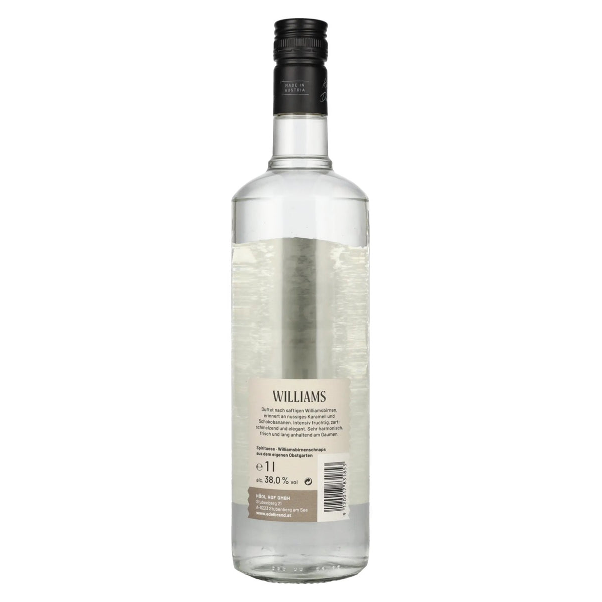 Hödl Hof WILLIAMS Williams pear brandy 38% vol. 1l