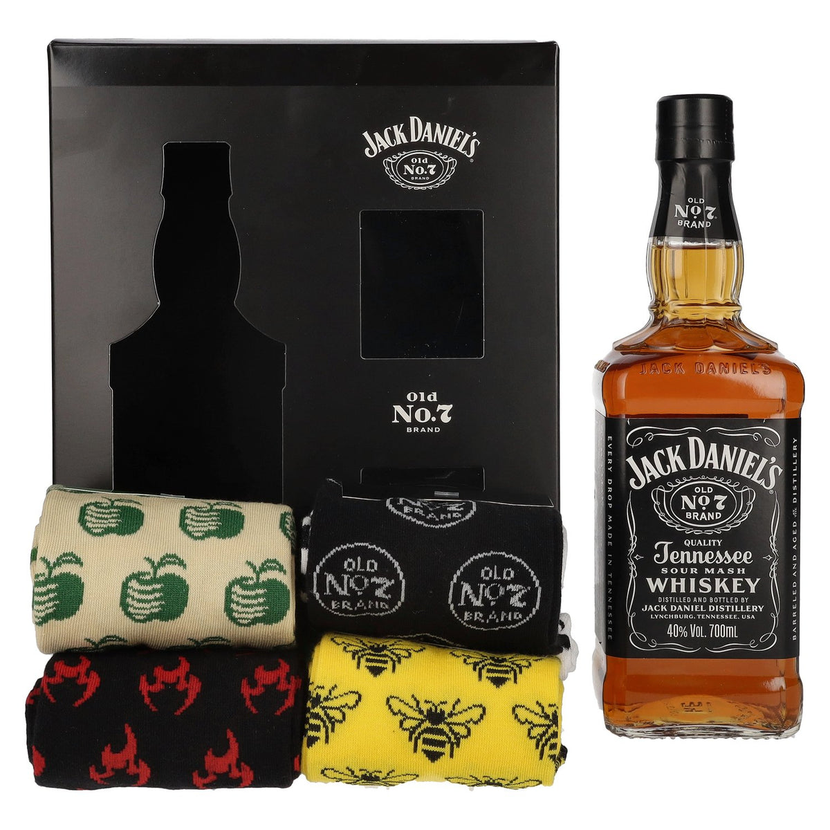 Jack Daniel's Tennessee Whiskey 40% Vol. 0,7l with socks