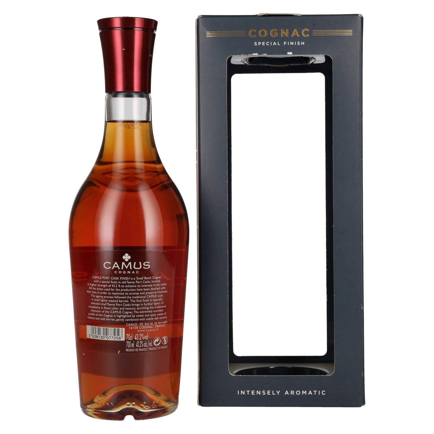 Camus Port Cask Finish Cognac Batch 2 43,2% Vol. 0,7l en boîte cadeau