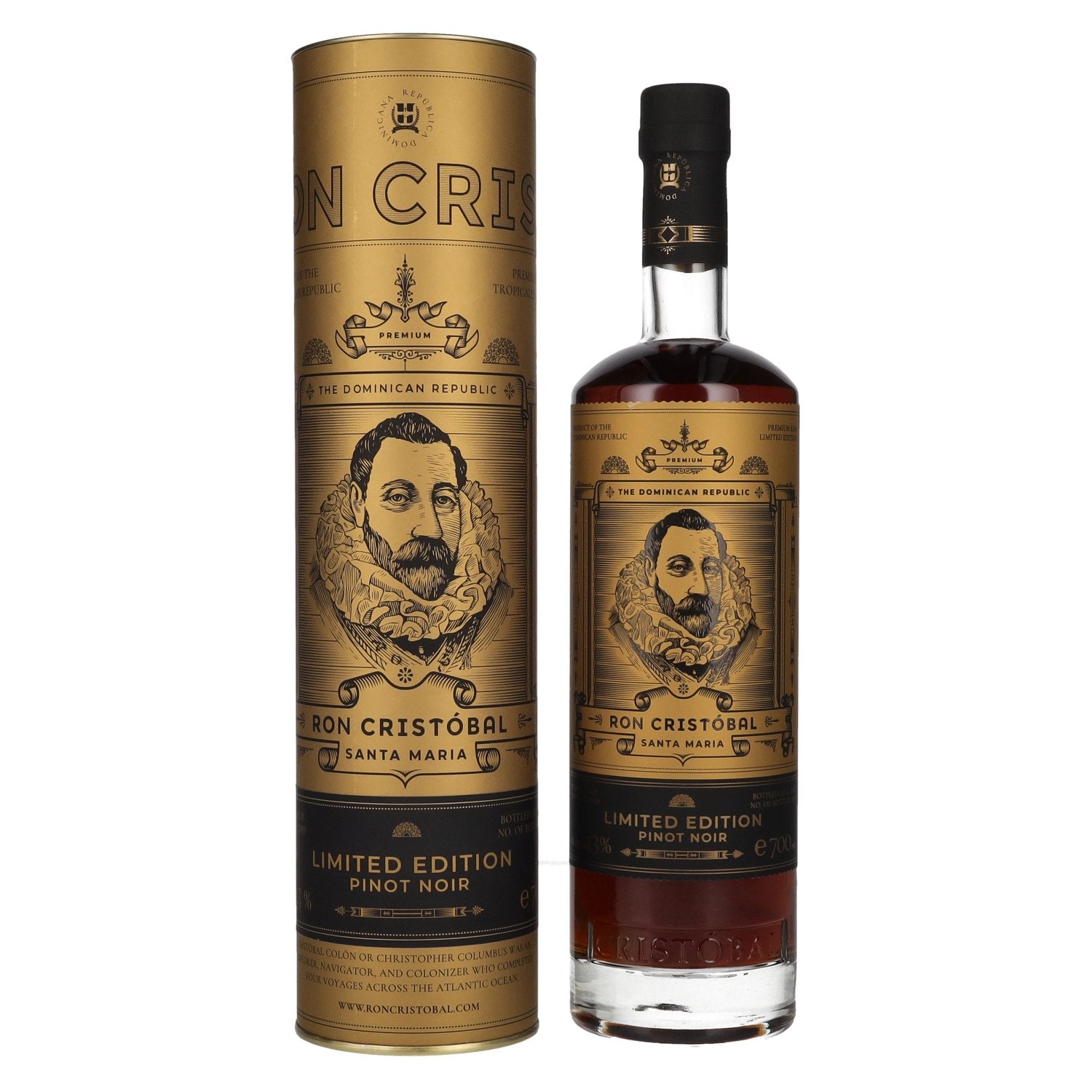 Ron Cristóbal Santa Maria Pinot Noir Limited Edition 43% vol. 0,7l en coffret cadeau