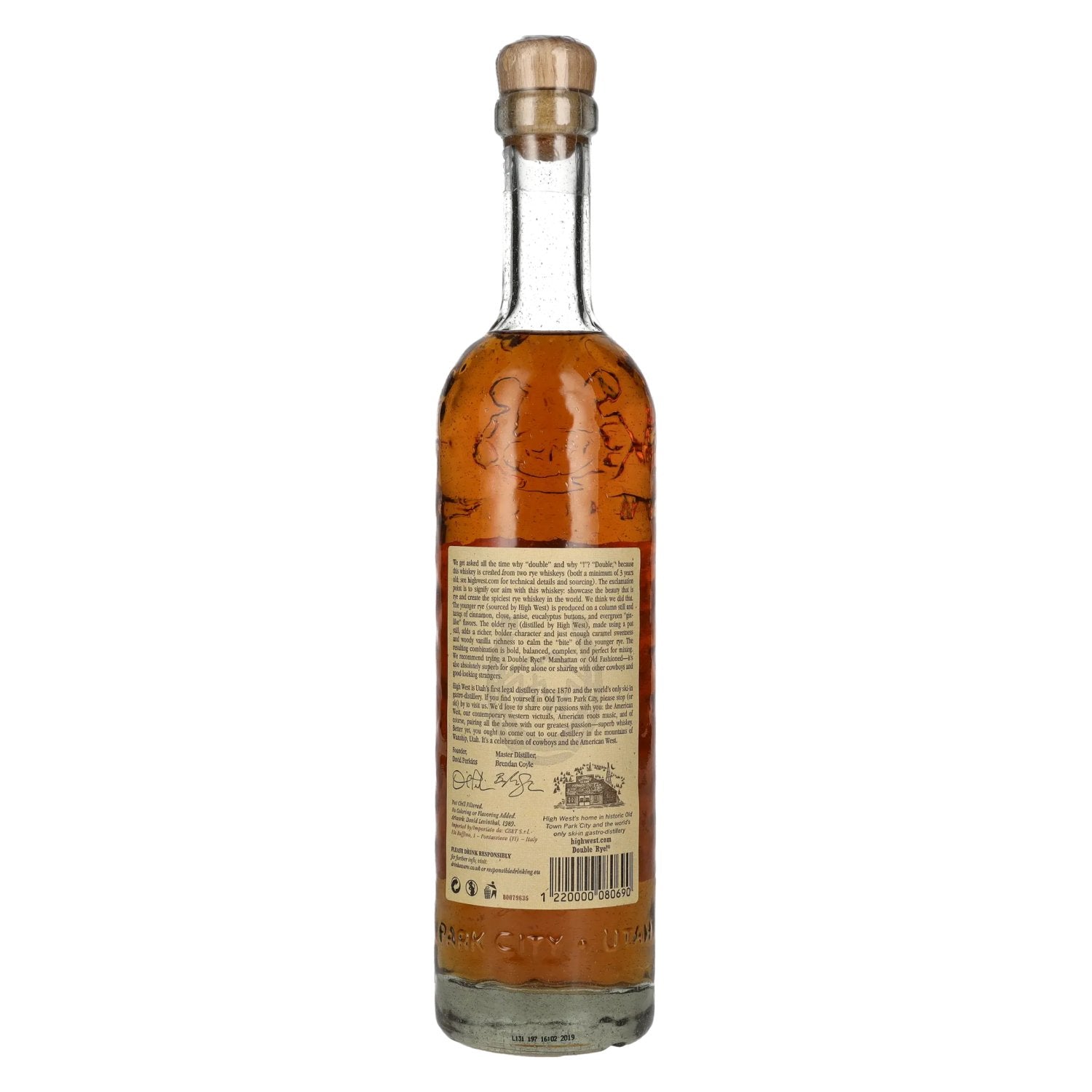 High West Whiskey DOUBLE RYE! 46% Vol. 0,7l