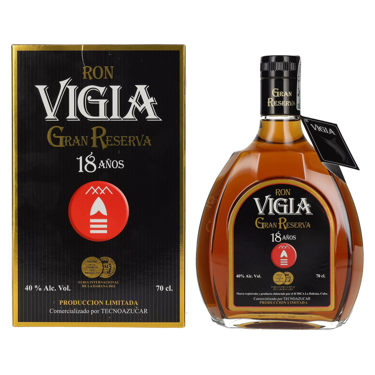 Ron Vigia Gran Reserva 18 Años 40% Vol. 0,7l in gift box