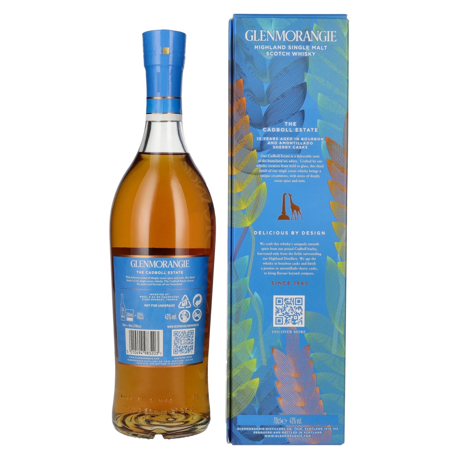 Glenmorangie 15 Years Old The Cadboll Estate Limited Release 43% Vol. 0,7l in Geschenkbox