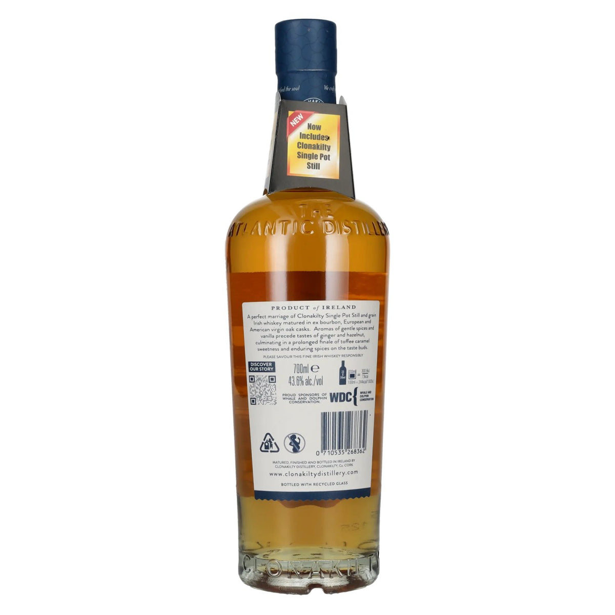 Clonakilty Irish Whiskey SINGLE BATCH Double Oak Finish 43,6% Vol. 0,7l