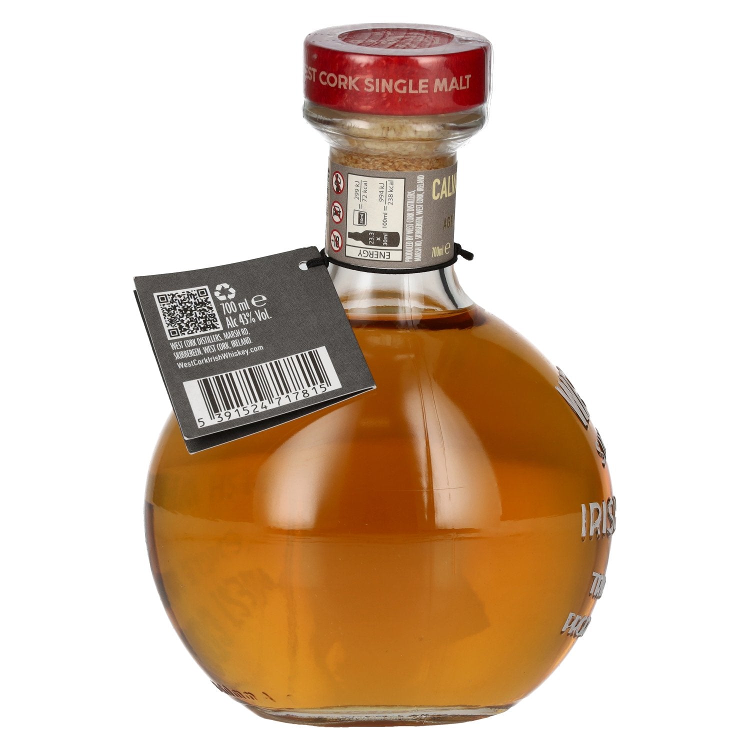West Cork MARITIME Single Malt Irish Whiskey CALVADOS CASK FINISHED Limited Edition 43% Vol. 0,7l
