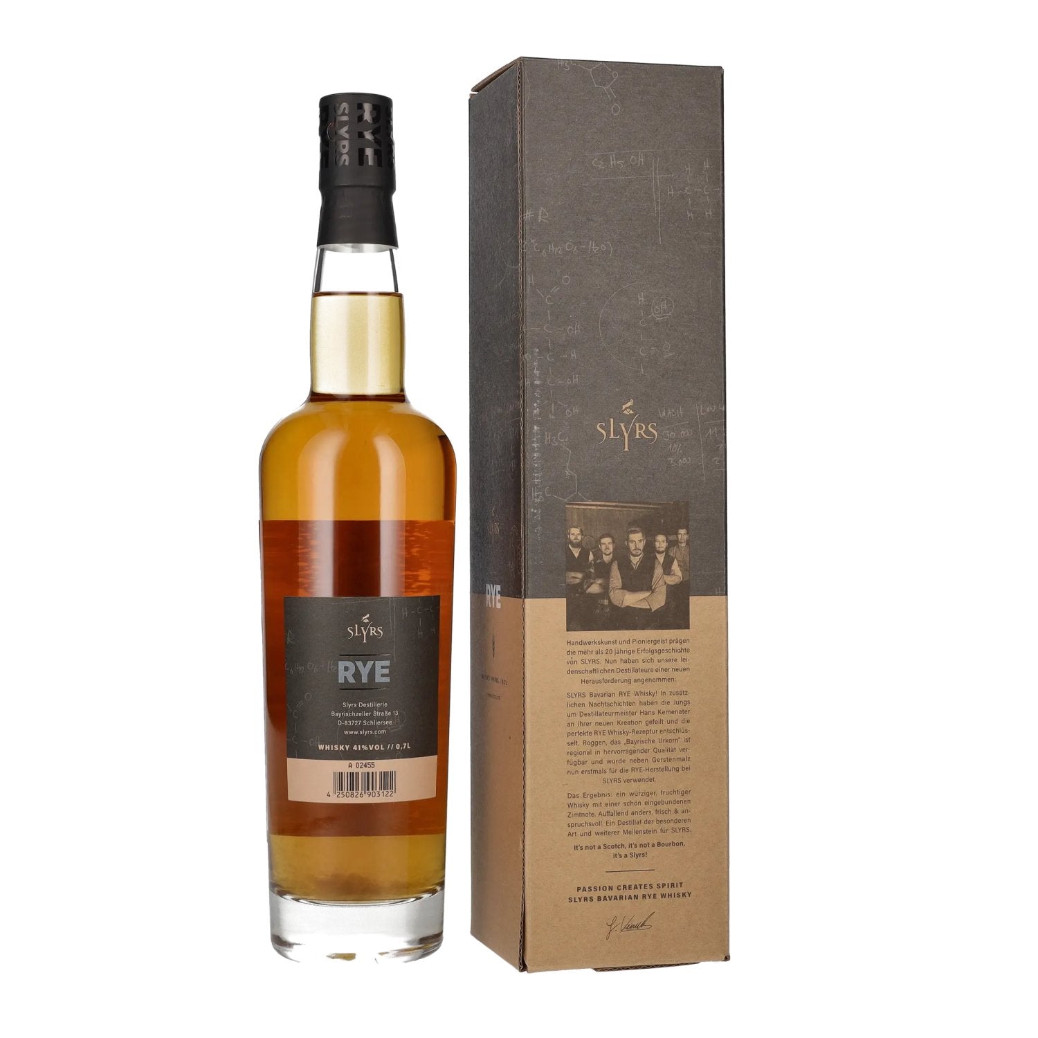 Slyrs Bavarian Rye Whisky 41% Vol. 0,7l in Geschenkbox